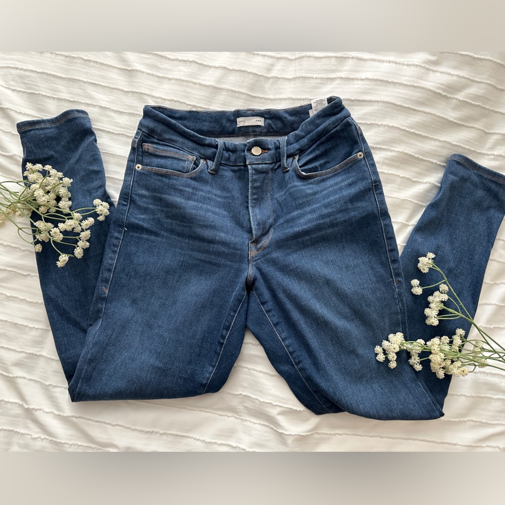 Good American Blue Always Fits Skinny Jeans